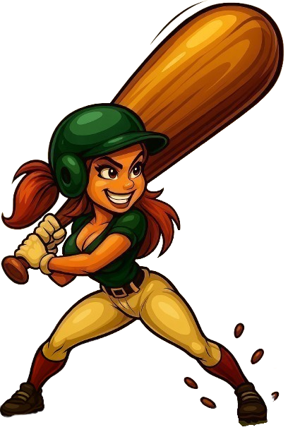 Baseball bat for Lotto Baseball Smash number picker